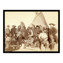 Indian Chiefs & US Officials SD 1891 Poster