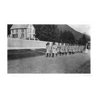 Indian Children Sitka, Alaska 1922 print