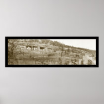 Indian Cliff Dwellings Photo 1908 Poster