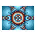 Indian Copper and Turquoise Fractal Print