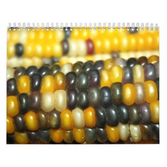 Indian Corn in Many Colours Calendar calendar