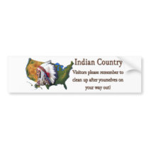 Indian Country #2 Bumper Stickers