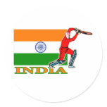 Indian Cricket Player Round Stickers