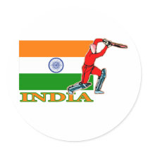 Indian Cricket Player Round Stickers