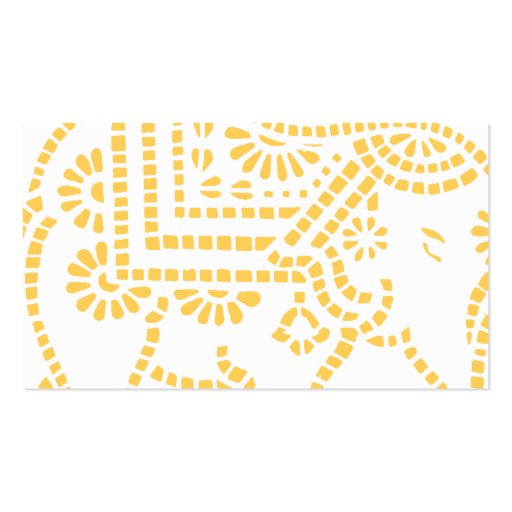 Indian Elephant Design Business Card (front side)