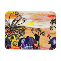 Indian Elephants Magnet