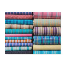 Indian Fabric Textile for Sale at Market Postcard