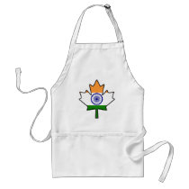 Indian Flag Maple Leaf Apron