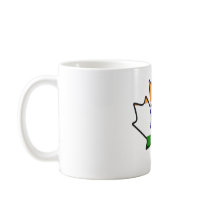 Indian Flag Maple Leaf Mug