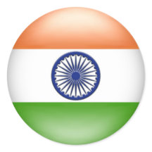 Round Indian Flag