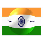 Indian Flag With Bubble Business Card
