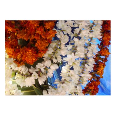 Photo of flower garlands at a wedding in India This could be used for place