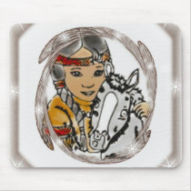 Indian Girl Mousepad