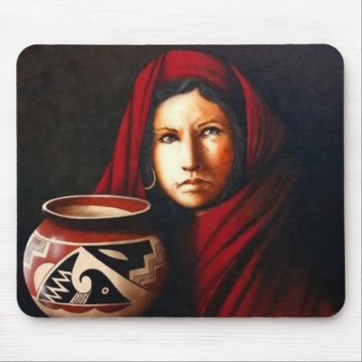 Indian Girl Mouse Pads by pastormullins