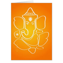 Indian God Ganesha - Card