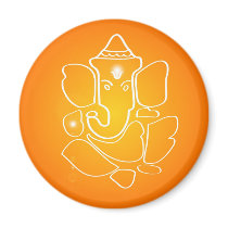 Indian God Ganesha - Magnet by cycreation Indian God Ganesha - Magnet