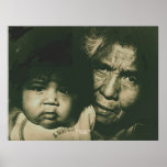 Indian Grandmother and Baby posters