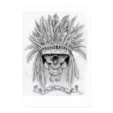 indian head skull posters