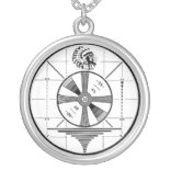 Indian Head Television Test Pattern necklace
