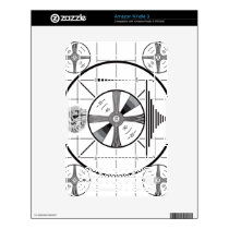 Indian Head Test Card Pattern Skins For Kindle 3
