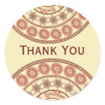 Indian Henna Mehndi Wedding Oval Sticker
