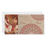 Indian Henna Wedding Thank You Photo Card