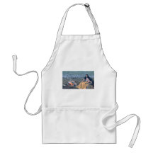 INDIAN MAIDEN & CAMPFIRE by SHARON SHARPE Apron