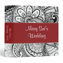 Indian Moroccan Exotic Ethnic African Henna Tattoo Binders