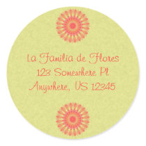 Indian Paintbrush Envelope Seals stickers