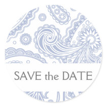 Indian Paisley Save the Date stickers