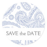 Indian Paisley Save the Date stickers