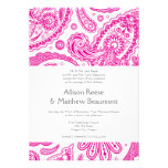 Indian Paisley Wedding Invitation