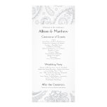 Indian Paisley Wedding Program Personalized Announcement