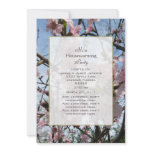 Indian Peach Blossom Party Invitation
