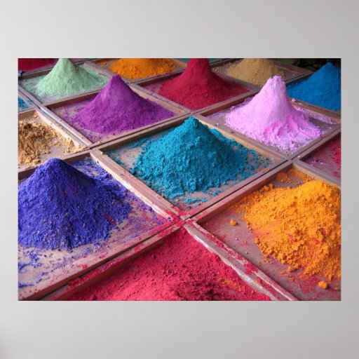 Indian Pigments Poster