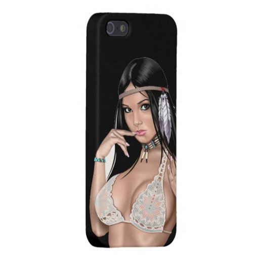 Indian Pin Up Girl Art Iphone 5 5s Case Zazzle