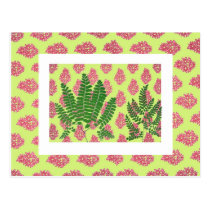 Indian Print Fern | Chartreuse postcards