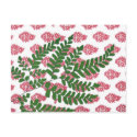 Indian Print Pink & Fern postcards