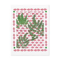 Indian Print Three Ferns postcards