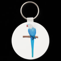 Indian Ringneck Parakeet Keychain