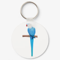 Indian Ringneck Parakeet Keychain
