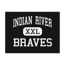 Indian River - Braves - High - Chesapeake Virginia postcards by customteamsportswear Indian River - Braves - High - Chesapeake Virginia postcards