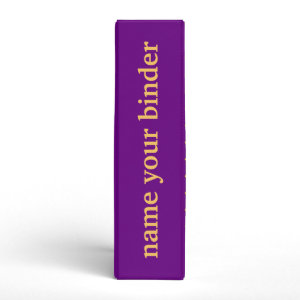 Indian Sari Design -Purple Binder binder