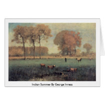 Indian Summer By George Inness Greeting Cards