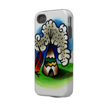 Indian Tee Pee Iphone 4 Tough Covers