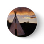 Indian Teepee Sunset  landscape buttons