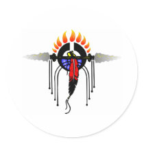 Indian Totem stickers by WhiteTiger_LLC Indian Totem stickers