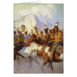 Indian War Party by NC Wyeth Greeting Card