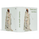 Indian Warrior with Pipe by Karl Bodmer Vinyl Binder