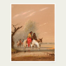 Indian Watering their Mounts (1068A) posters by Bancroft Indian Watering their Mounts (1068A) posters